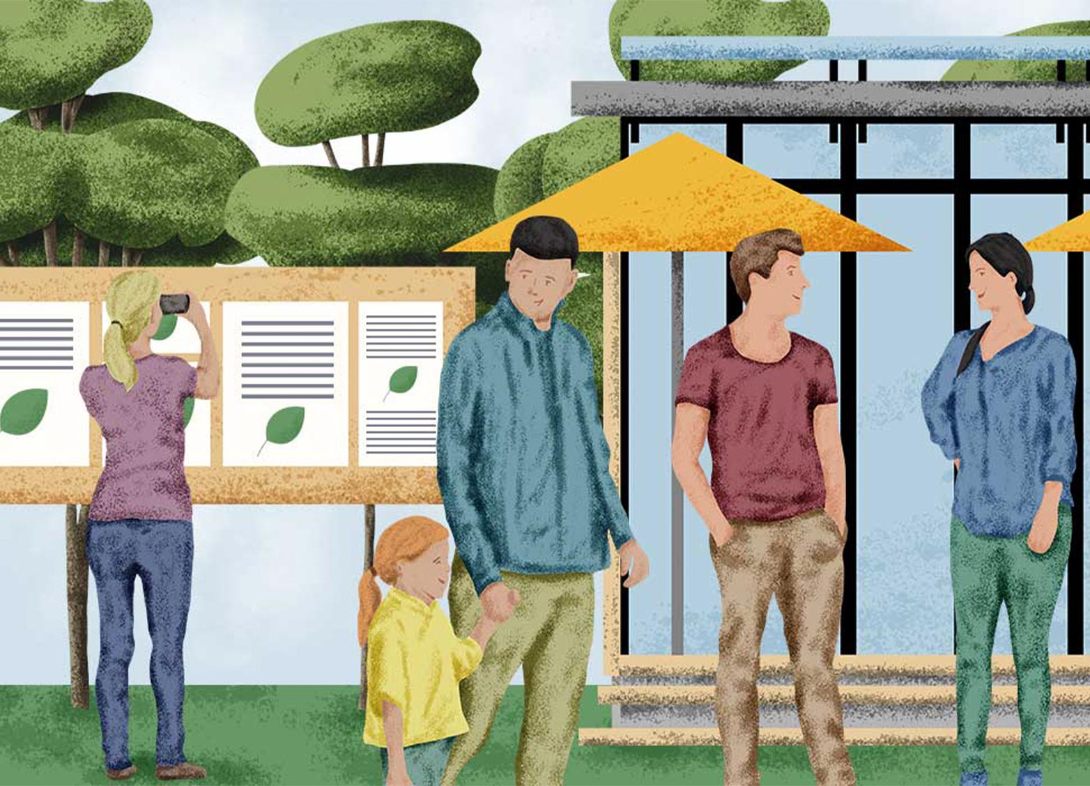 Illustration für das Karlsruher Reallabor Nachhaltiger Klimaschutz